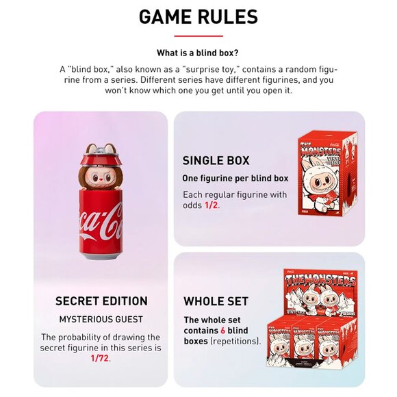 Pop Mart Labubu The Monsters Coca Cola Series (Vinyl Face Blind Box) - Picture 10 of 12